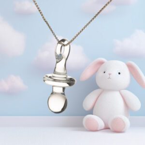 colgantes chupete cristal mama