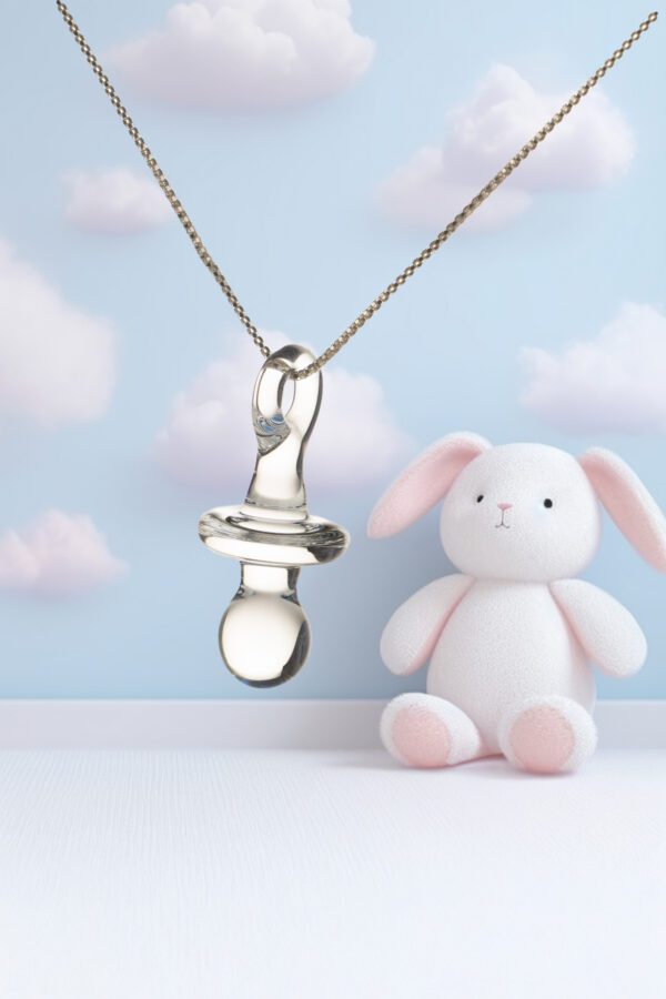 colgantes chupete cristal mama