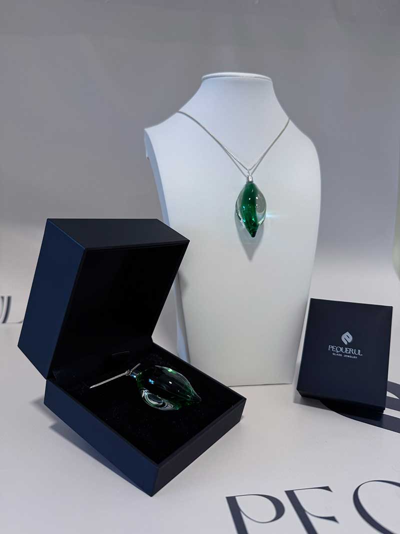 colgante cristal aguas verdes