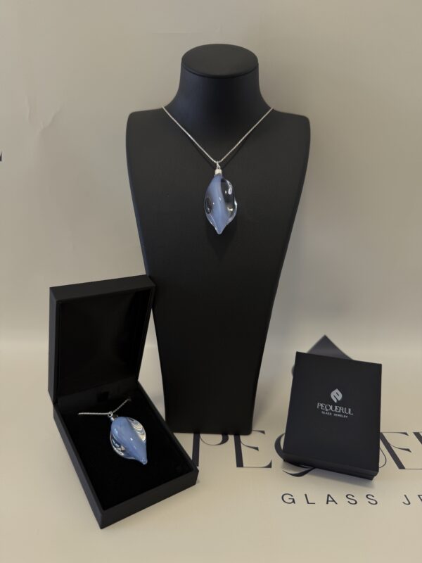 colgante cristal aguas azul jade