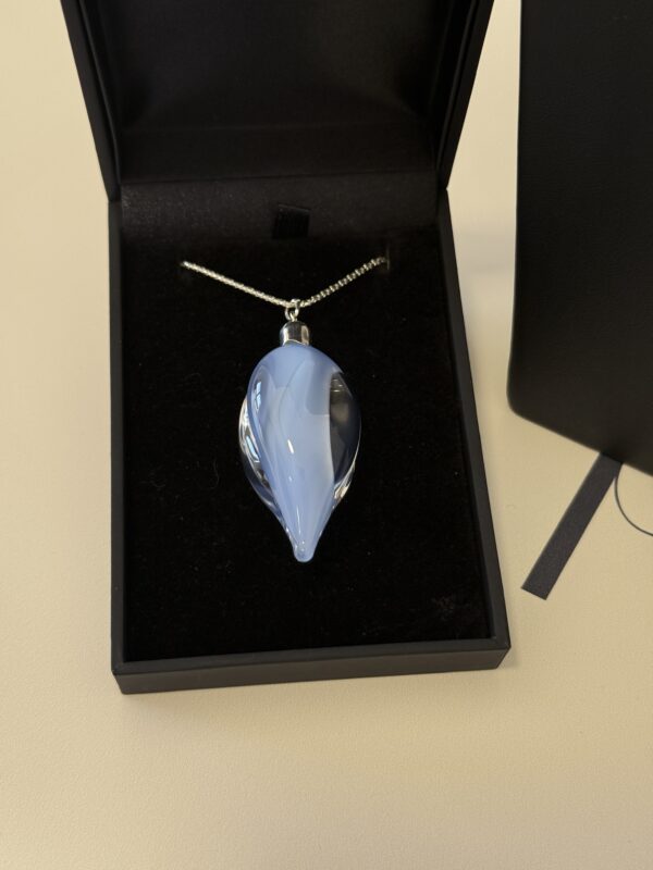 colgante cristal aguas azul jade