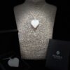 colgante cristal corazón blanco