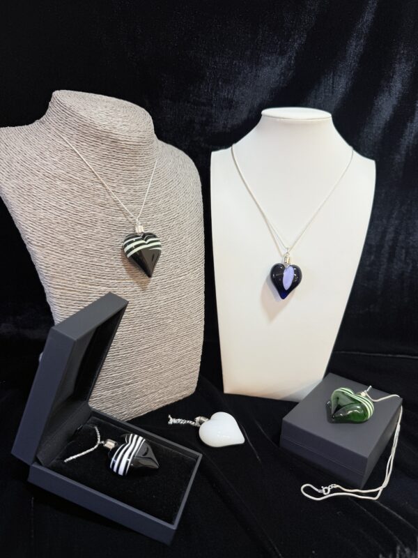 colgantes cristal corazones colección