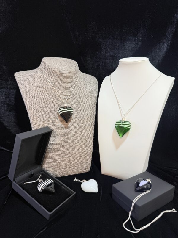 colgantes cristal corazones colección