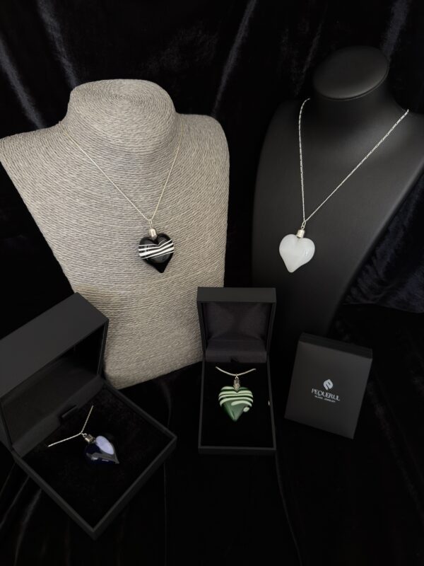 colgantes cristal corazones colección