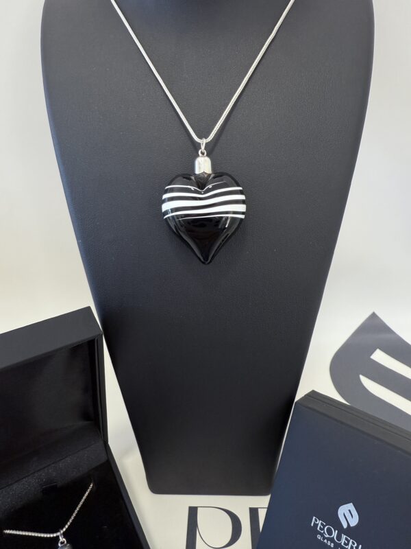 colgante cristal corazón sonata negra