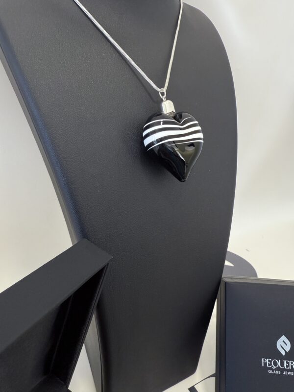 colgante cristal corazón sonata negra