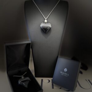 colgante cristal corazón sonata negra