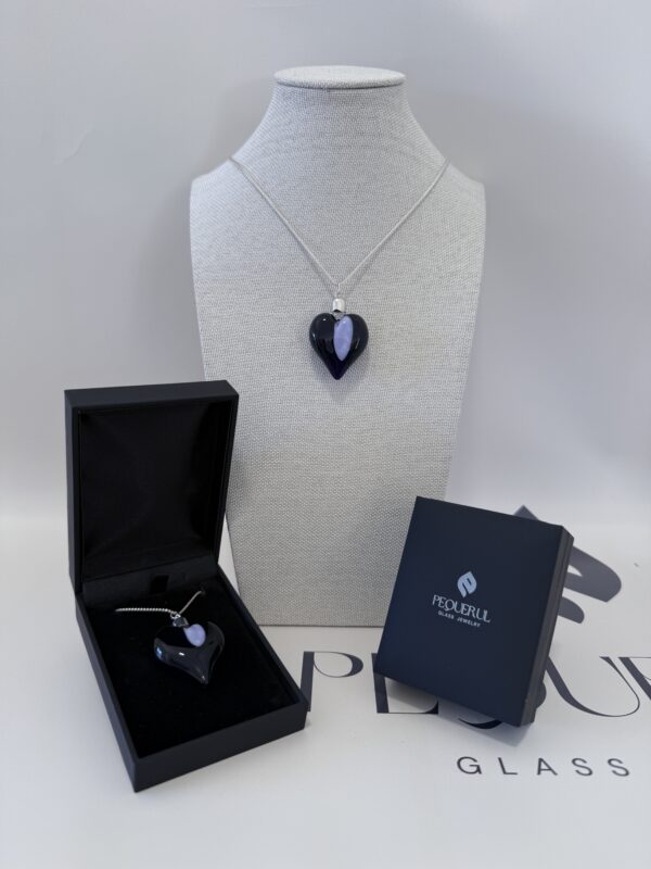 colgante cristal corazón nocturno