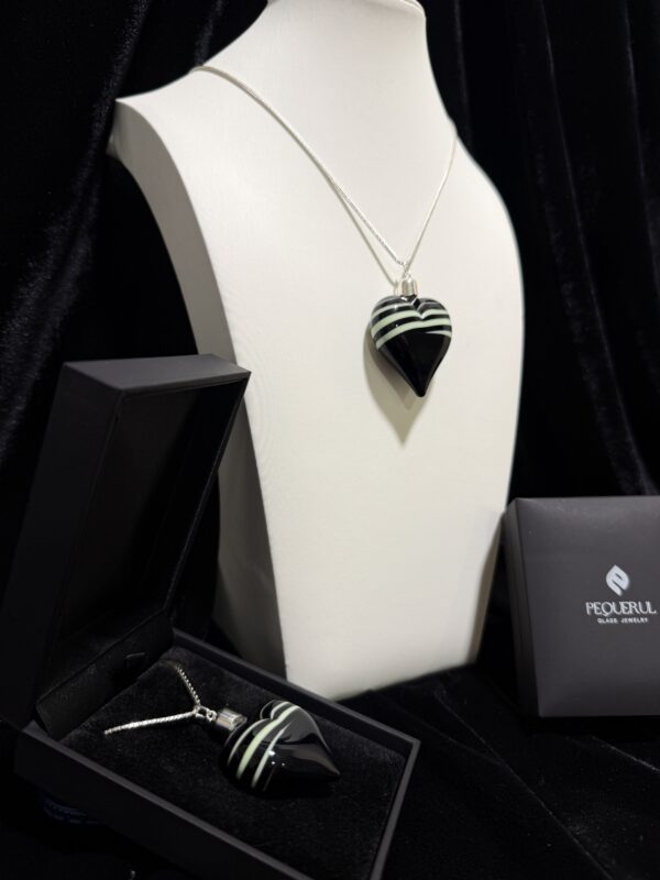 colgante cristal corazón sueños verdes