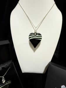 colgante cristal corazón sueños verdes