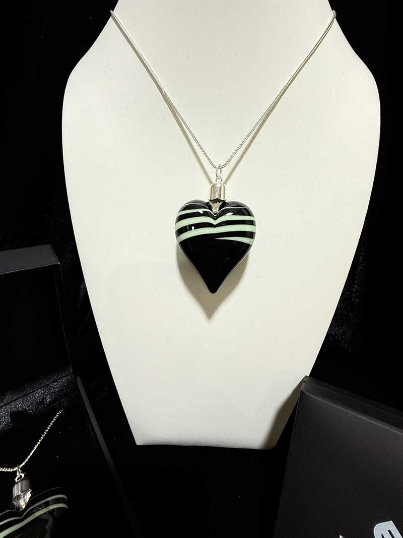 colgante cristal corazón sueños verdes