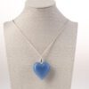 colgante cristal corazón azul jade