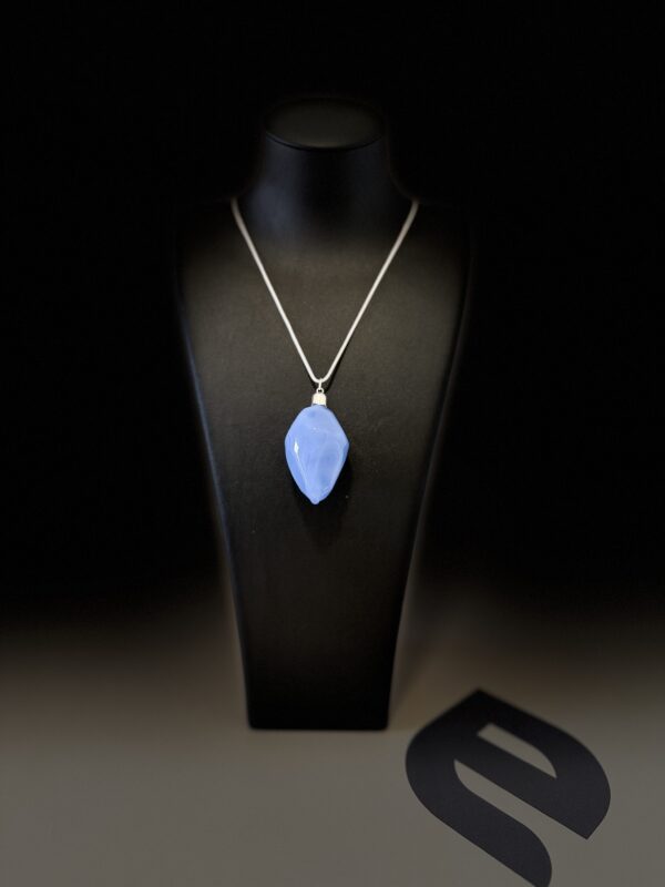 colgante vidrio volcano fuego celeste