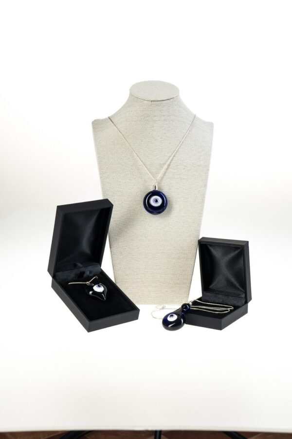 colgante vidrio ojo turco esfera