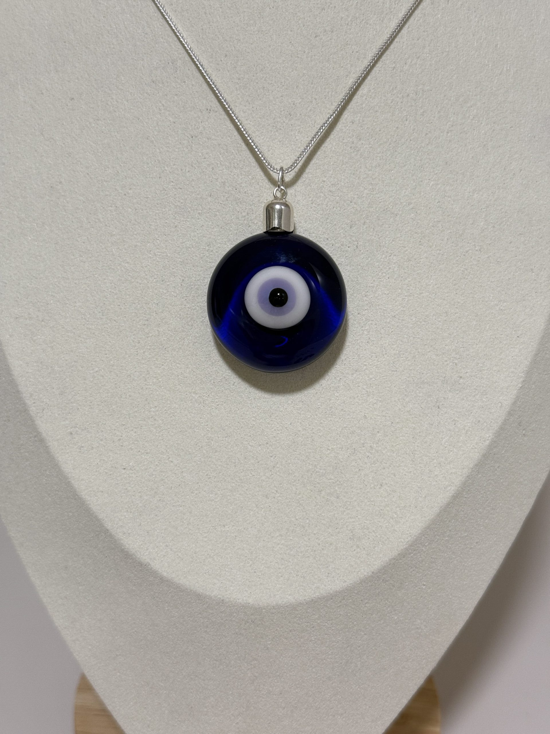colgante vidrio ojo turco esfera