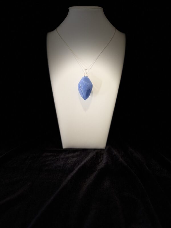 colgante vidrio volcano fuego celeste