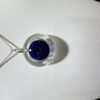 colgante cristal esfera azul