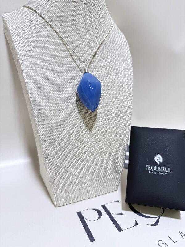 colgante vidrio volcano fuego celeste