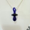 colgante cristal chupete azul